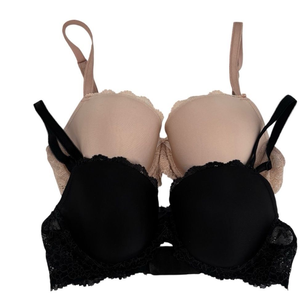 Victoria’s Secret Dream Angels Lined Demi Demi-Buste Double 34D Bundle - Picture 7 of 9